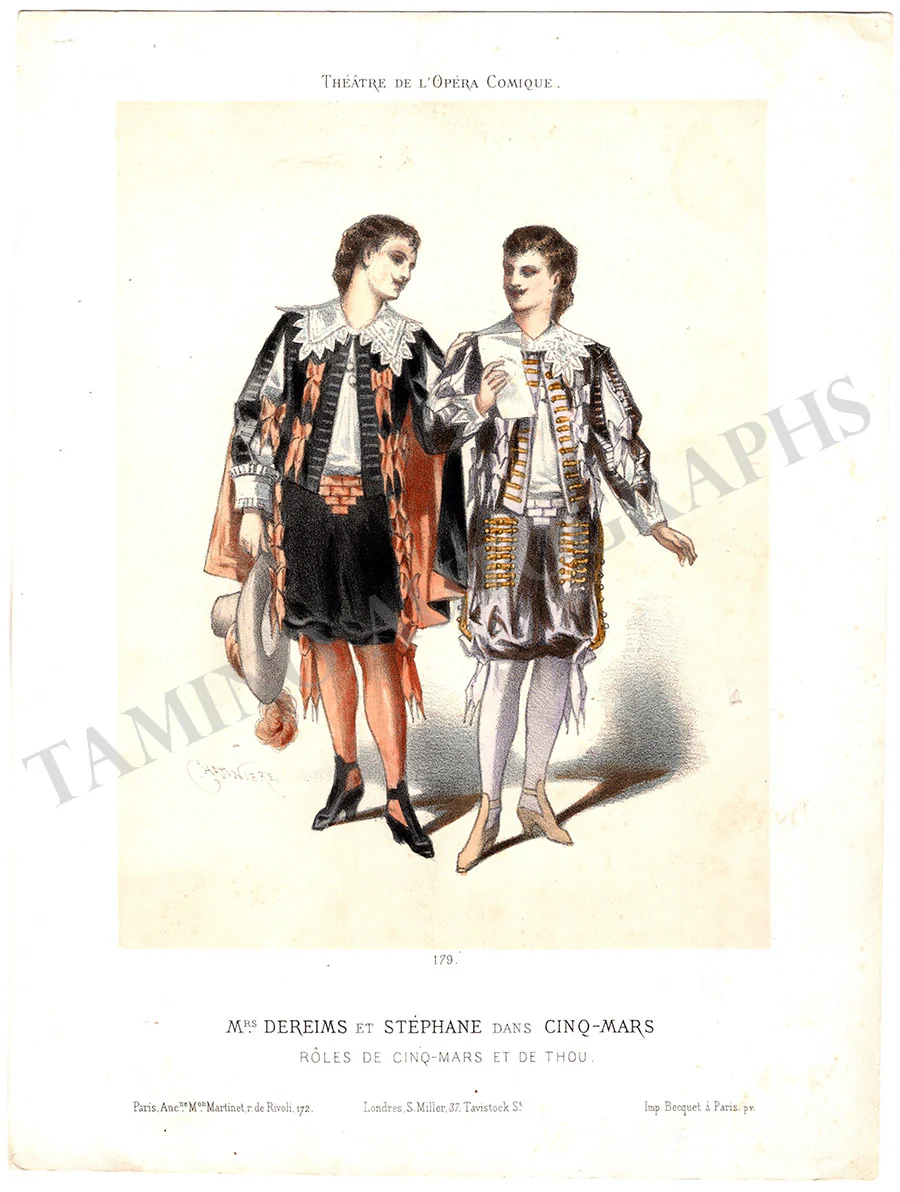 Ballet Dancers - Set of 3 Vintage Prints from 1850s - Image 2