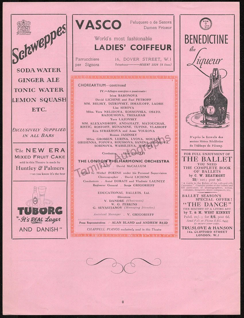 Ballet Russe - Royal Opera House Program 1939 - Image 3