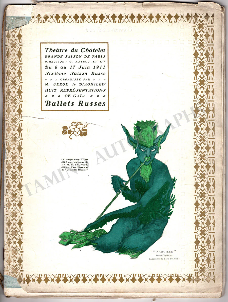 Ballet Russes Diaghilev - Program Paris 1911 - Image 3