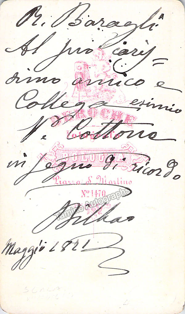 Baragli, Ranieri - Signed Photograph - Image 2