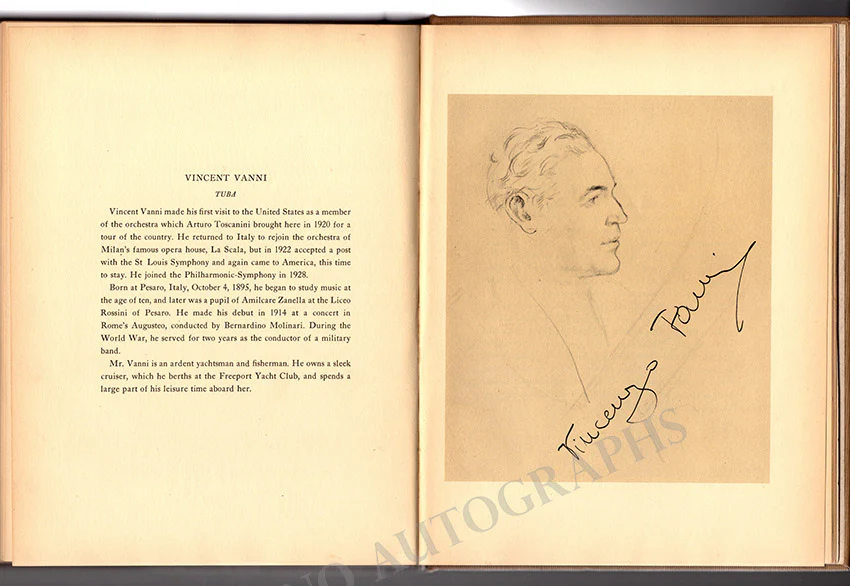 Barbirolli, John and Philharmonic Symphony Orchestra of NY - Book Signed by All 1939-40 - Image 107