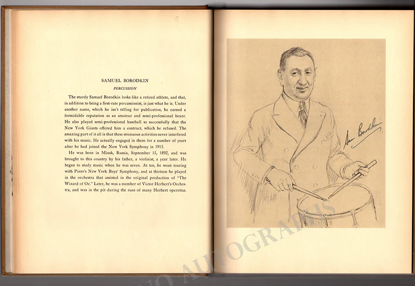 Barbirolli, John and Philharmonic Symphony Orchestra of NY - Book Signed by All 1939-40 - Image 16