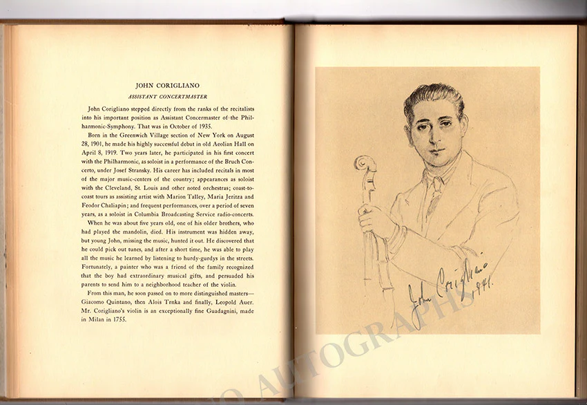 Barbirolli, John and Philharmonic Symphony Orchestra of NY - Book Signed by All 1939-40 - Image 24