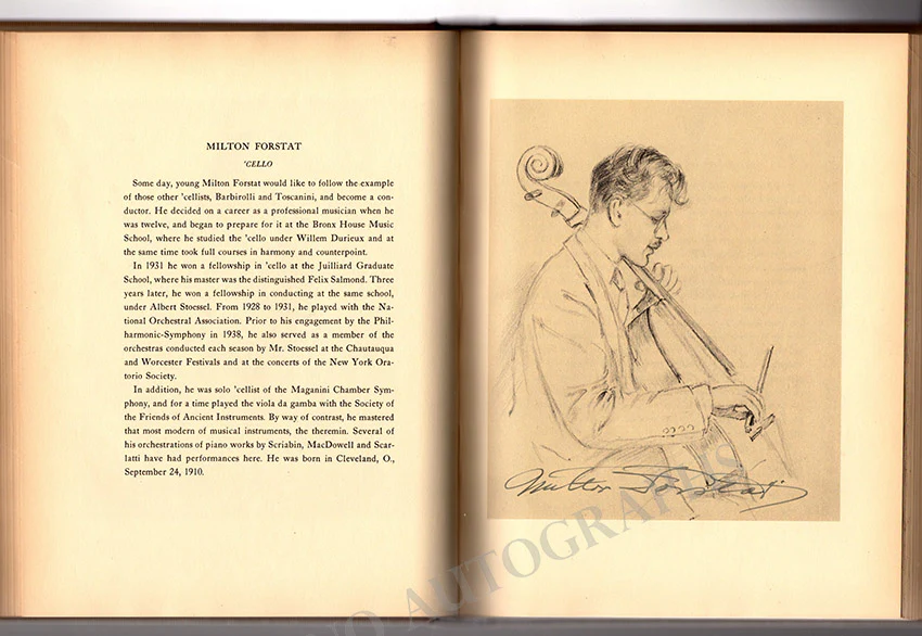 Barbirolli, John and Philharmonic Symphony Orchestra of NY - Book Signed by All 1939-40 - Image 43
