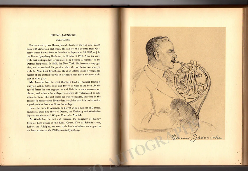 Barbirolli, John and Philharmonic Symphony Orchestra of NY - Book Signed by All 1939-40 - Image 58