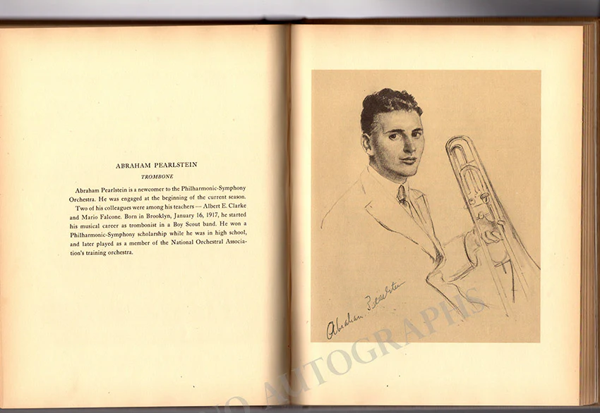 Barbirolli, John and Philharmonic Symphony Orchestra of NY - Book Signed by All 1939-40 - Image 75