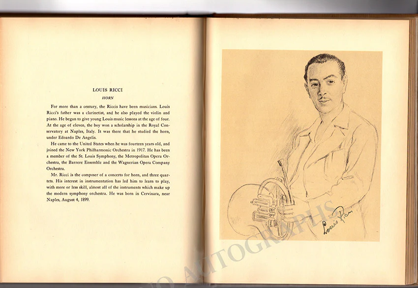 Barbirolli, John and Philharmonic Symphony Orchestra of NY - Book Signed by All 1939-40 - Image 84