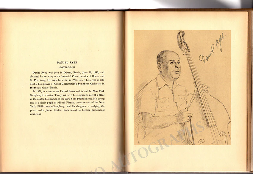 Barbirolli, John and Philharmonic Symphony Orchestra of NY - Book Signed by All 1939-40 - Image 89