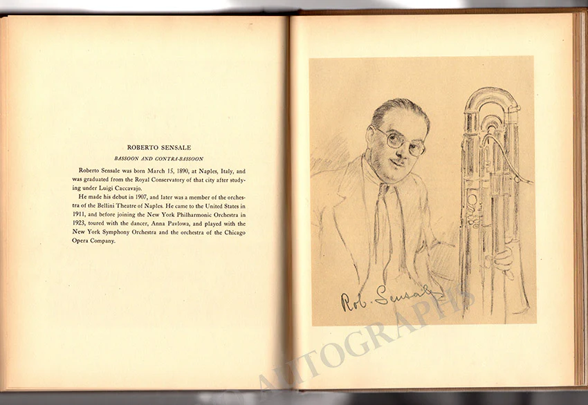 Barbirolli, John and Philharmonic Symphony Orchestra of NY - Book Signed by All 1939-40 - Image 96