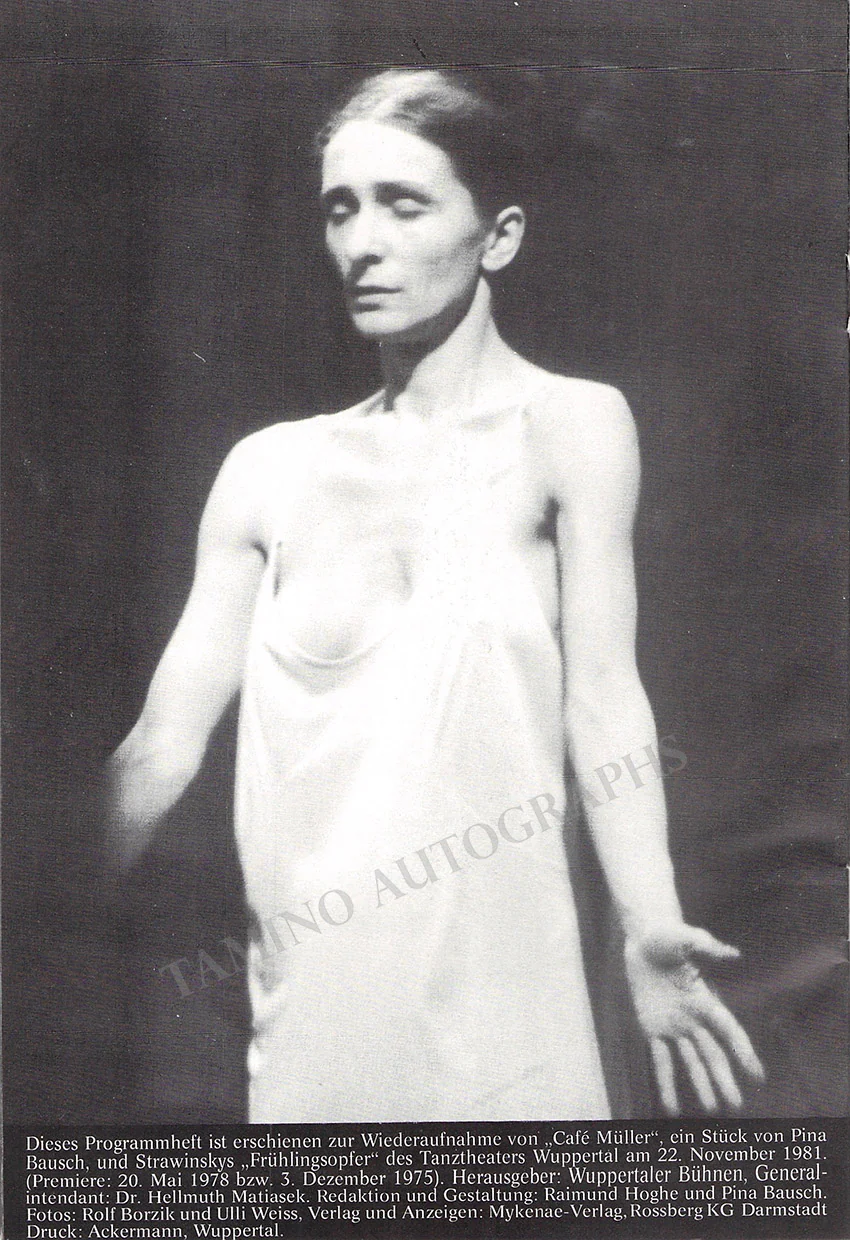 Bausch, Pina - Signed Program - Image 2