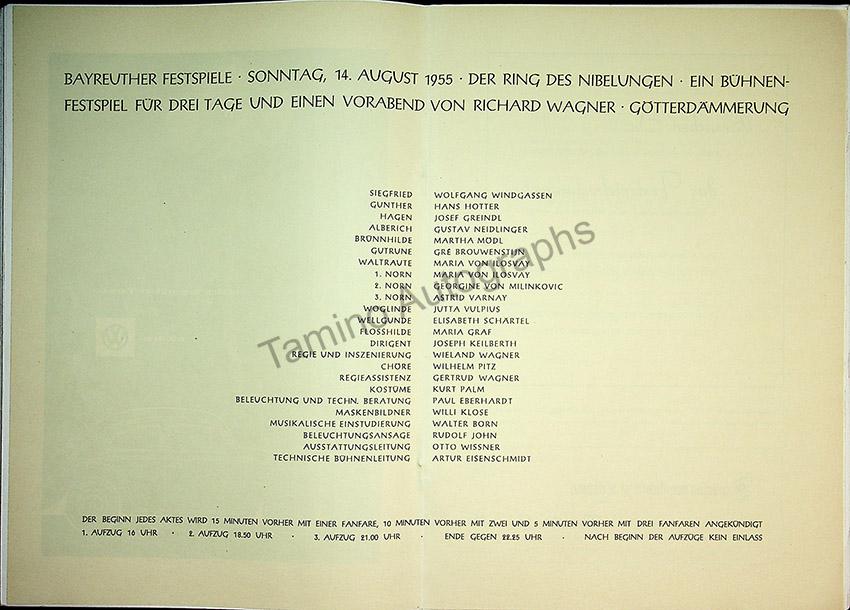 Bayreuth Festival Programs 1952-1957 (Various Programs) - Image 14