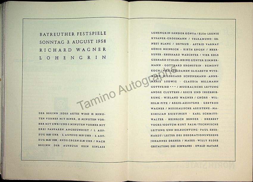 Bayreuth Festival Programs 1958-1967 (Various Programs) - Image 15