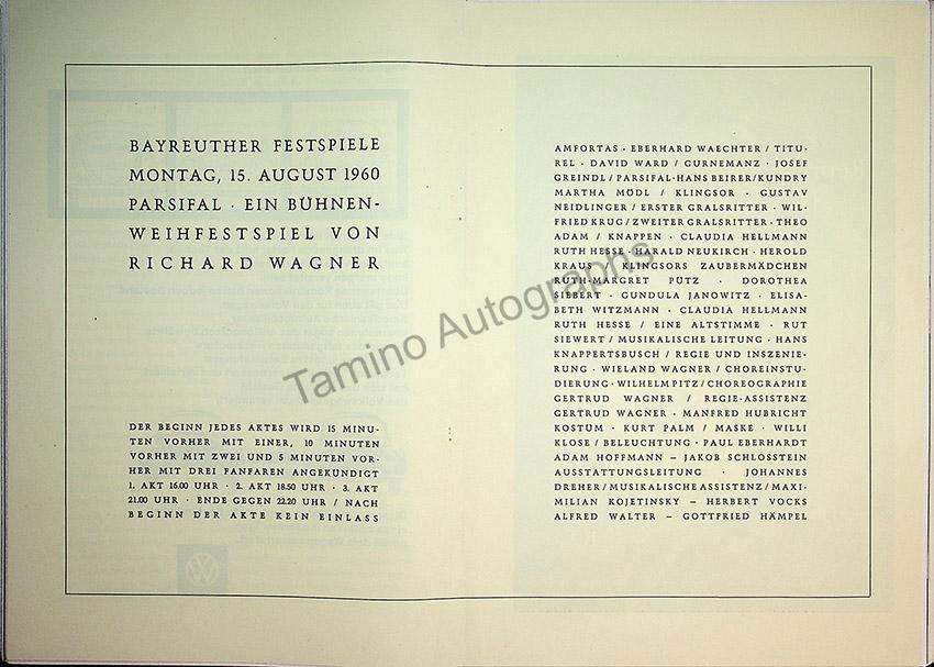 Bayreuth Festival Programs 1958-1967 (Various Programs) - Image 21
