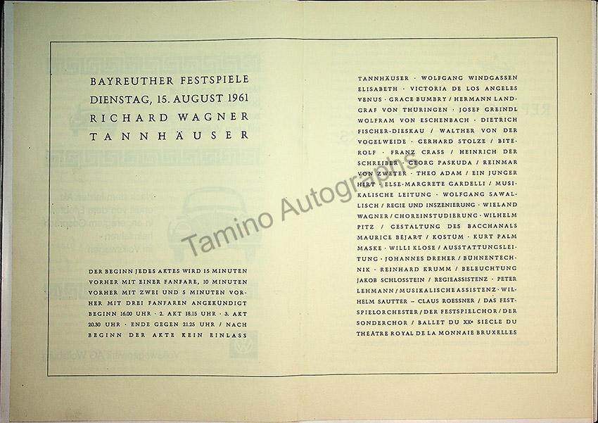 Bayreuth Festival Programs 1958-1967 (Various Programs) - Image 24