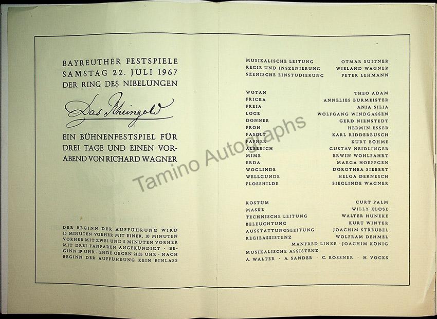 Bayreuth Festival Programs 1958-1967 (Various Programs) - Image 3