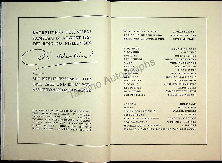 Bayreuth Festival Programs 1958-1967 (Various Programs) - Image 33