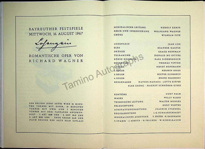 Bayreuth Festival Programs 1958-1967 (Various Programs) - Image 35