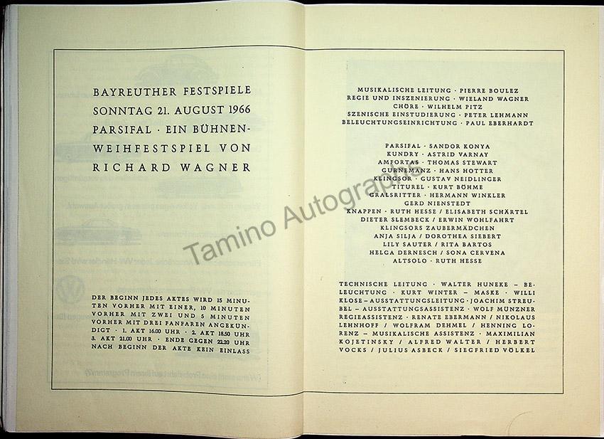 Bayreuth Festival Programs 1958-1967 (Various Programs) - Image 39