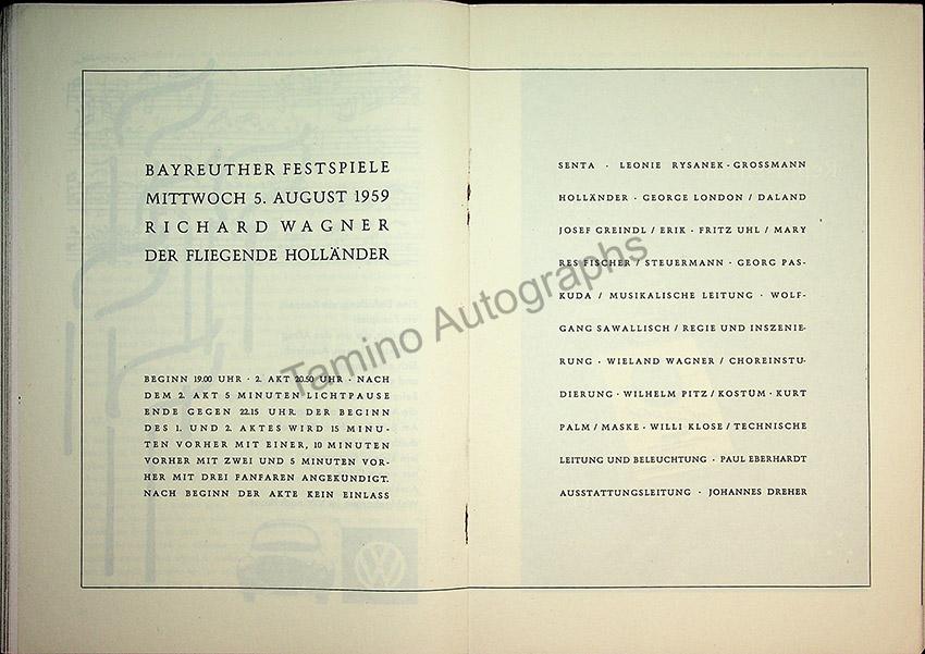 Bayreuth Festival Programs 1958-1967 (Various Programs) - Image 4