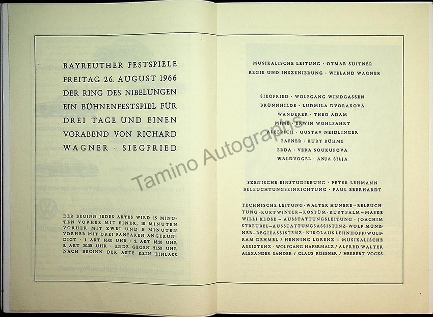 Bayreuth Festival Programs 1958-1967 (Various Programs) - Image 40
