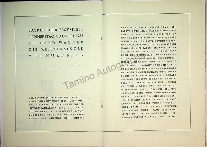 Bayreuth Festival Programs 1958-1967 (Various Programs) - Image 6