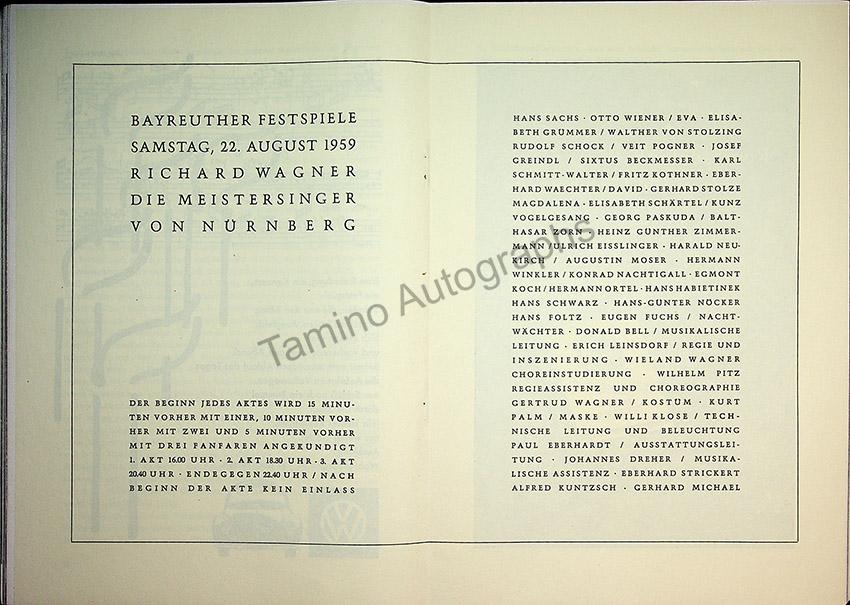 Bayreuth Festival Programs 1958-1967 (Various Programs) - Image 7