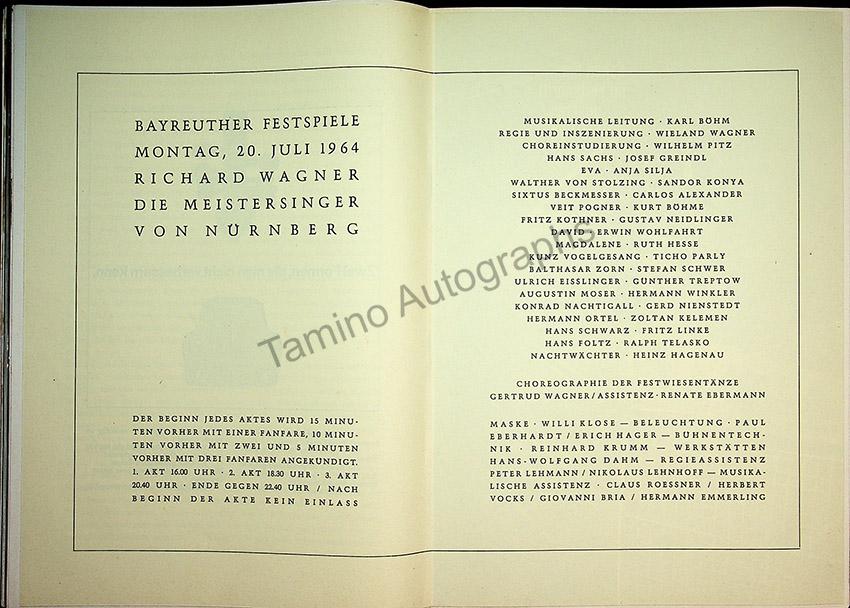 Bayreuth Festival Programs 1958-1967 (Various Programs) - Image 8