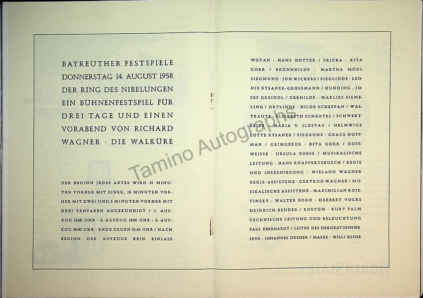 Bayreuth Festival Programs 1958-1967 (Various Programs) - Image 9