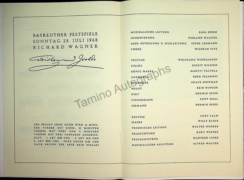 Bayreuth Festival Programs 1968-1971 (Various Programs) - Image 21