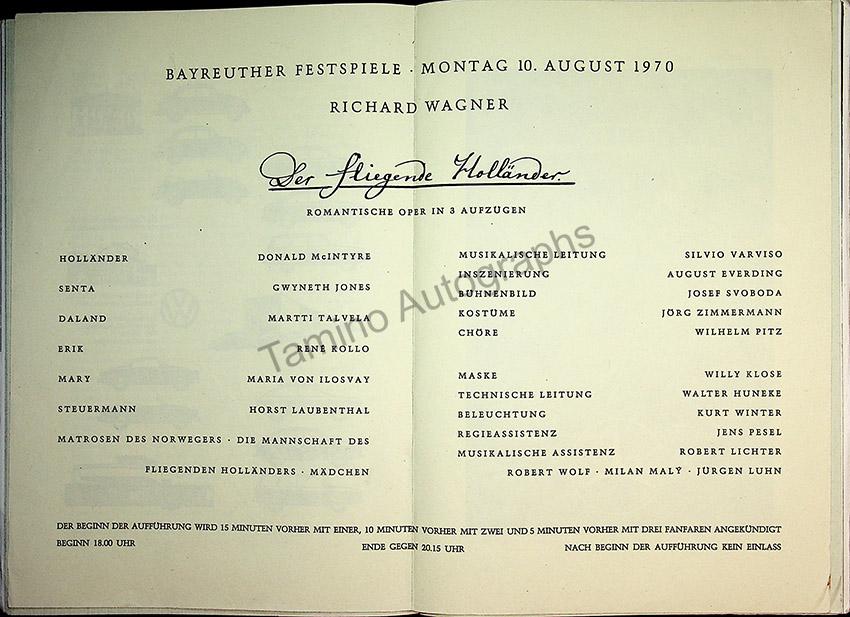 Bayreuth Festival Programs 1968-1971 (Various Programs) - Image 3