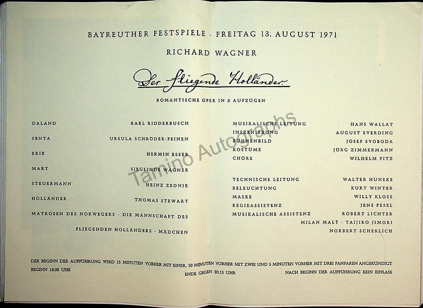 Bayreuth Festival Programs 1968-1971 (Various Programs) - Image 4