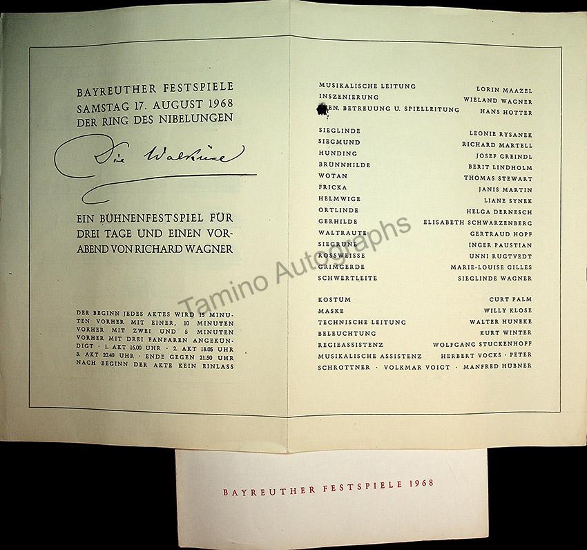 Bayreuth Festival Programs 1968-1971 (Various Programs) - Image 6