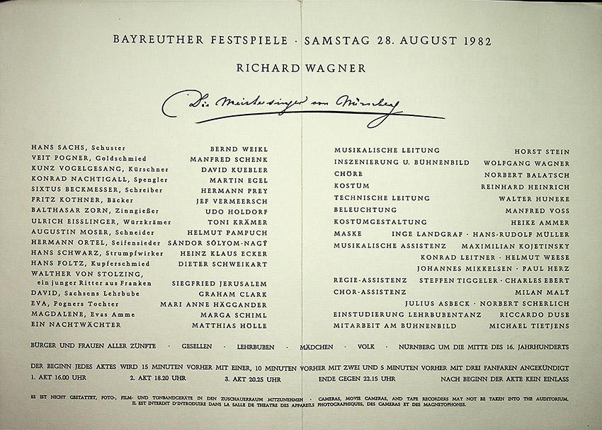 Bayreuth Festival - Programs + Books 1969-1987 - Image 14