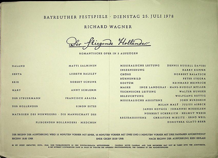 Bayreuth Festival - Programs + Books 1969-1987 - Image 6