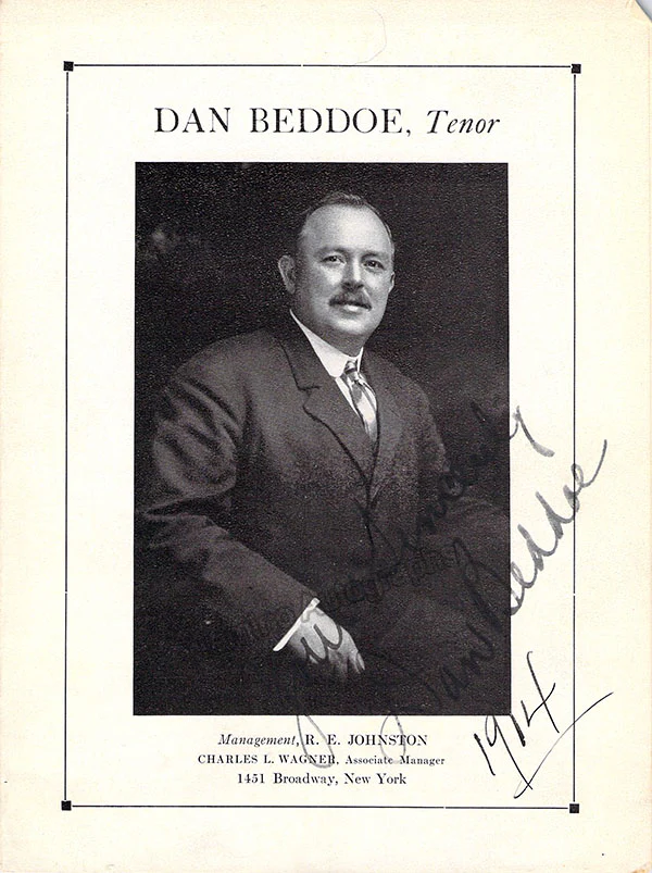 Beddoe, Dan - Signed Program