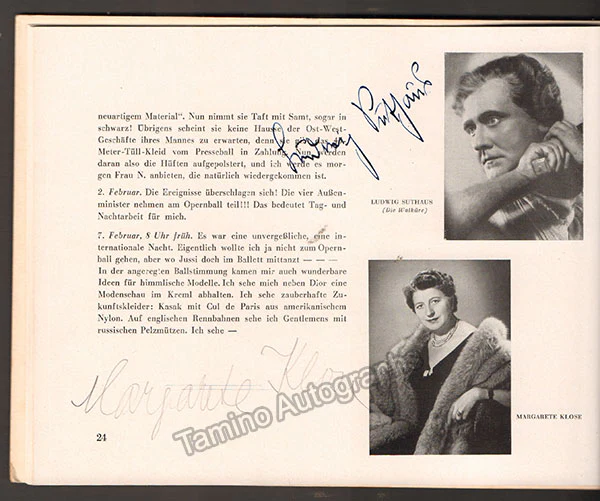 Berlin State Opera - Opernball Album 1954 with Many Signatures - Image 4