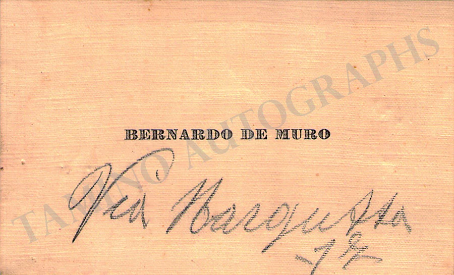 De Muro, Bernardo - Set of 2 Personal Cards - Image 2