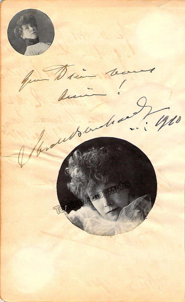 Bernhardt, Sarah - Lot of Signed and Unsigned Photographs and Other Vintage Items