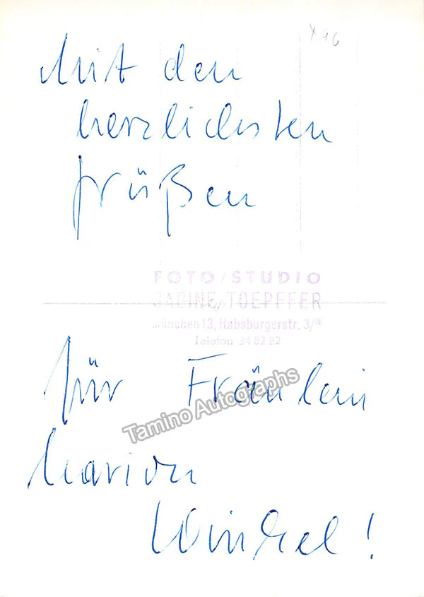 BERTHOLD, Charlotte (Various Autographs) - Image 7