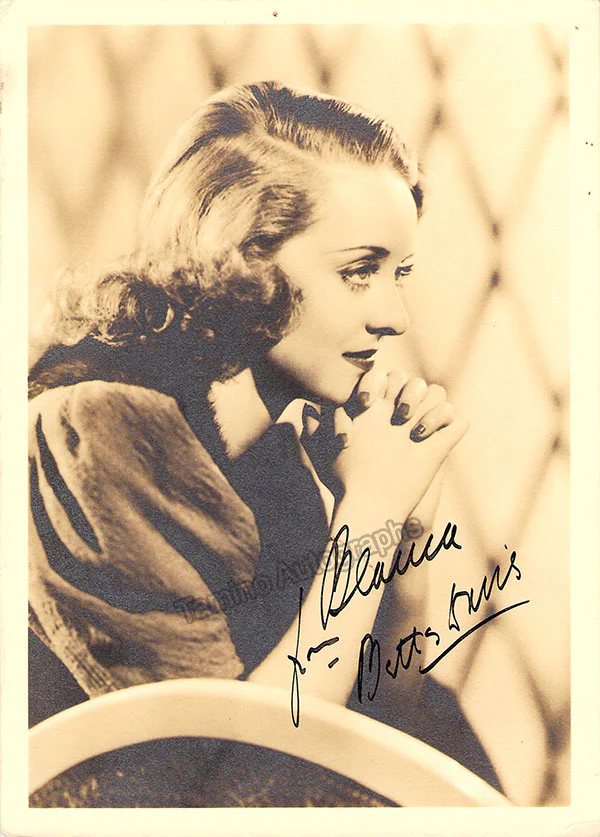 Davis, Bette - Various Autographs - Image 5