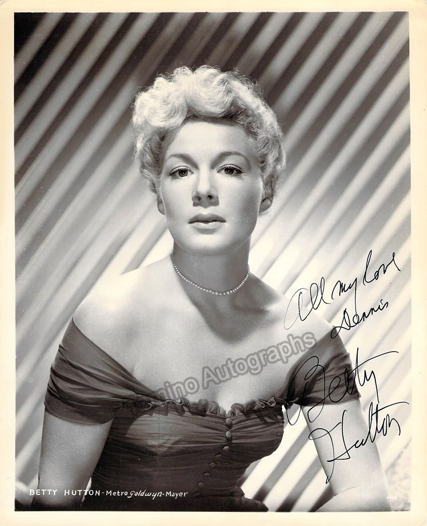 Hutton, Betty - Various Autographs - Image 2