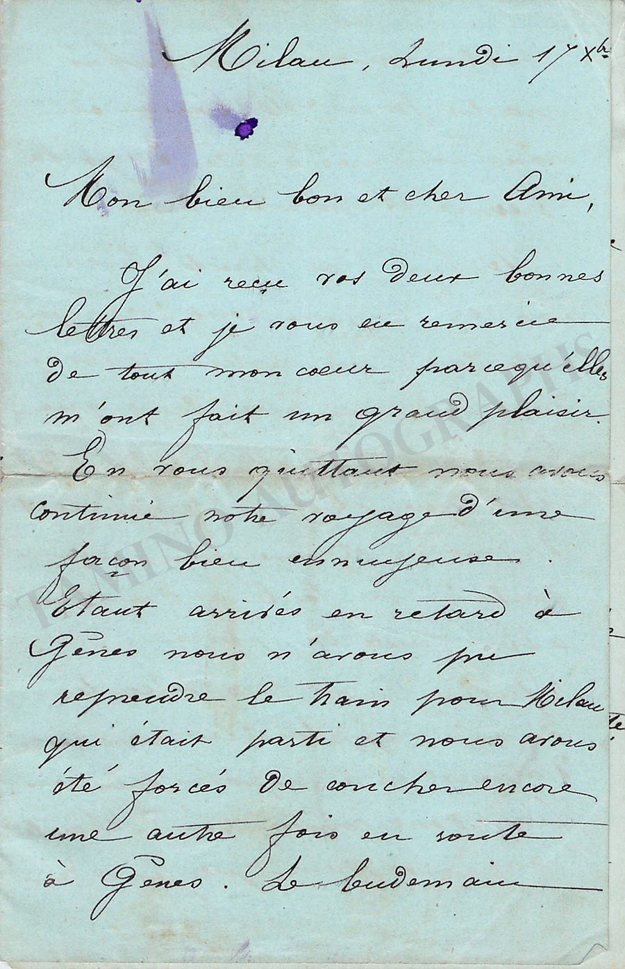 Donadio, Bianca - Autograph Letter Signed
