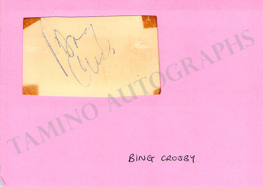Crosby, Bing - Signed Photograph - Image 2