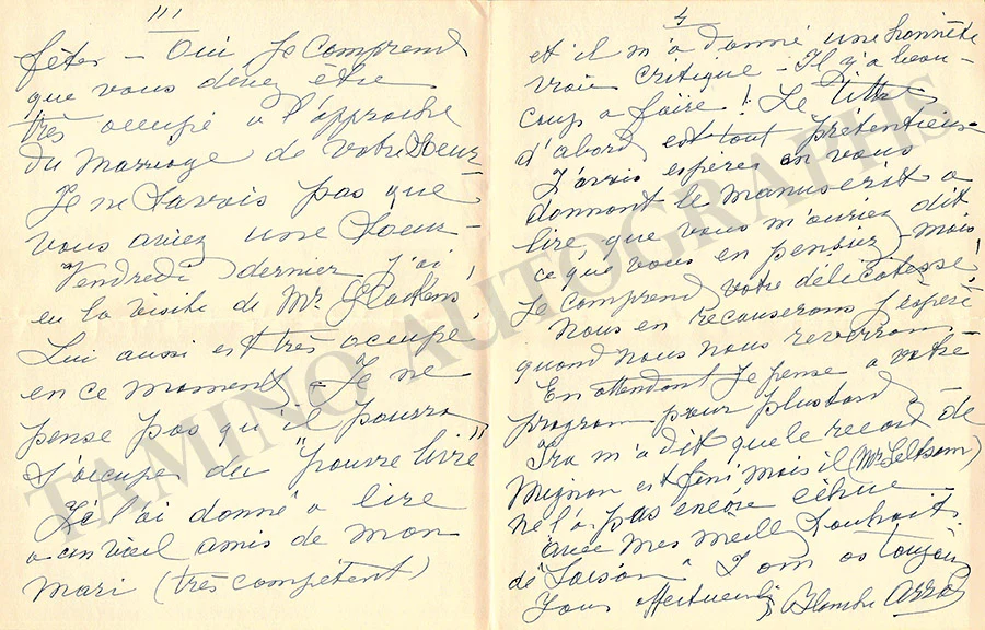 Arral, Blanche - Letter Archive - Image 113