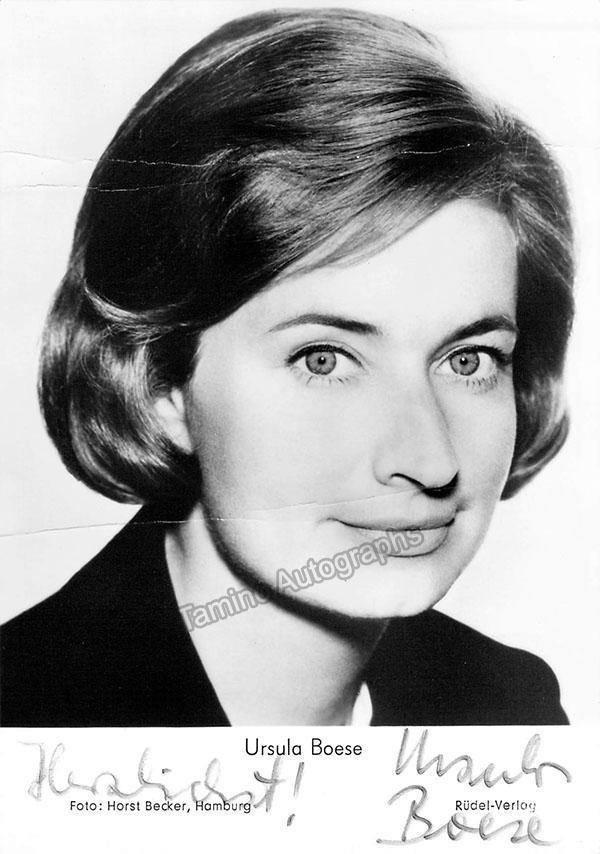 BOESE, Ursula (Various Autographs)