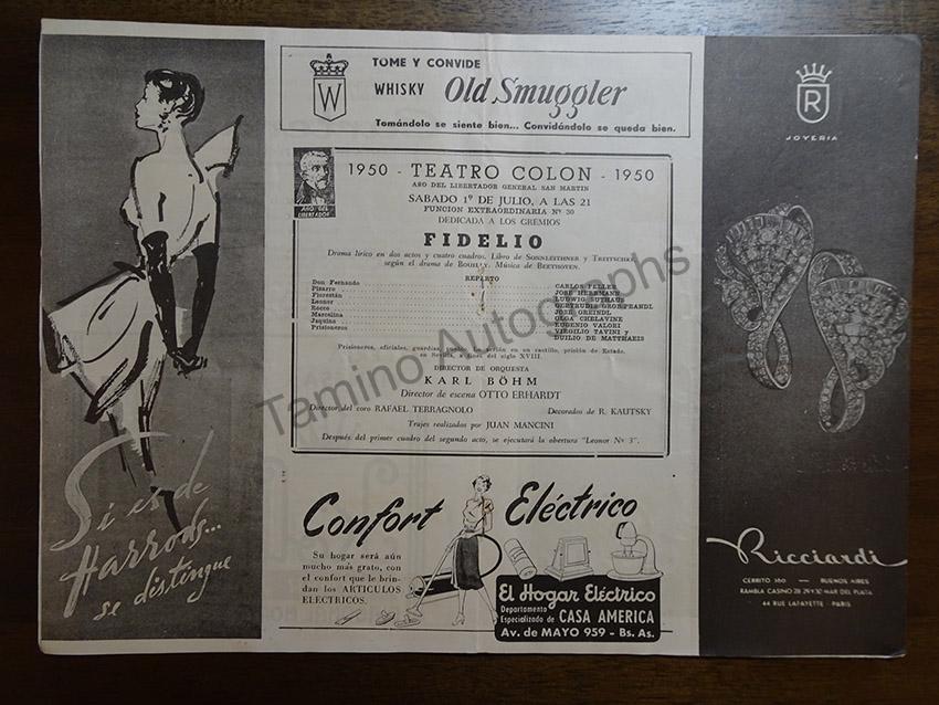 Bohm, Karl - Lot of 15 Teatro Colon Programs 1950-1965 - Image 4
