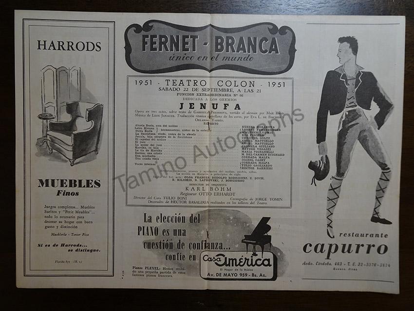 Bohm, Karl - Lot of 15 Teatro Colon Programs 1950-1965 - Image 5