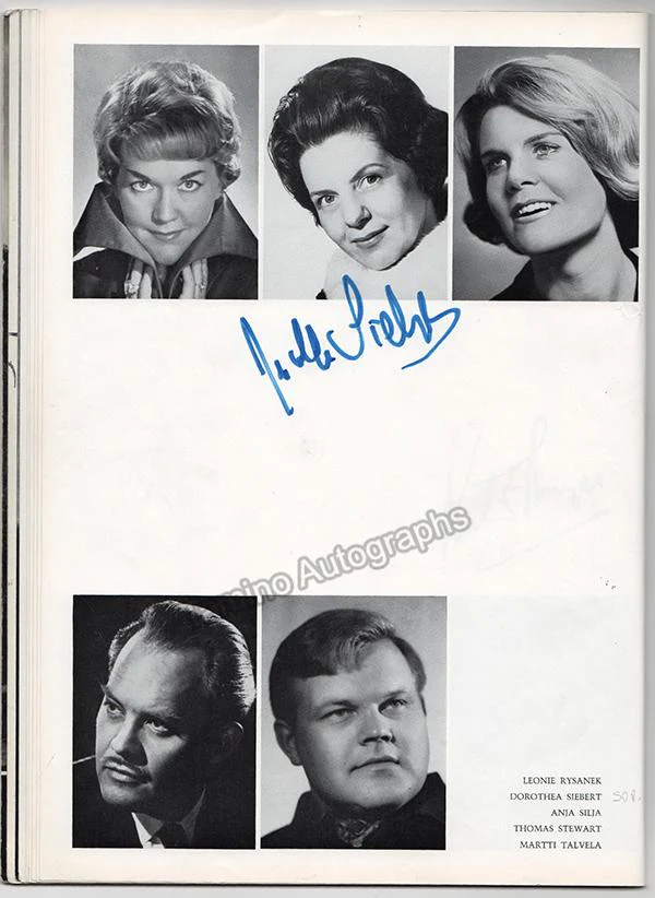Bohm, Karl - Nilsson, Birgit - Windgassen, Wolfgang and others - Signed Bayreuth 1965 Guide - Image 3