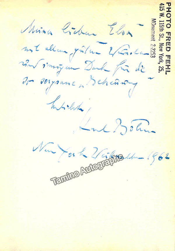 Bohm, Karl - Various Autographs - Image 11