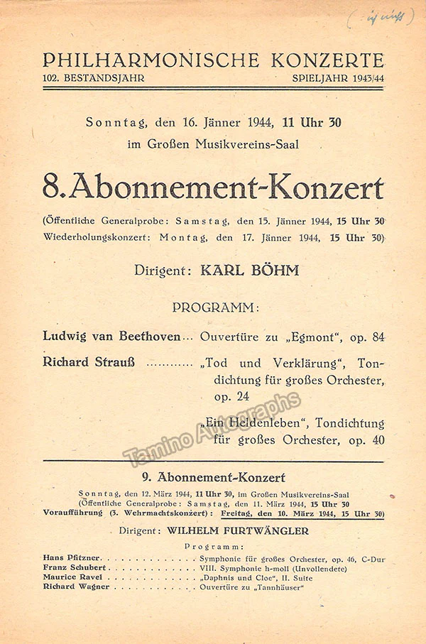 Bohm, Karl - Various Autographs - Image 39